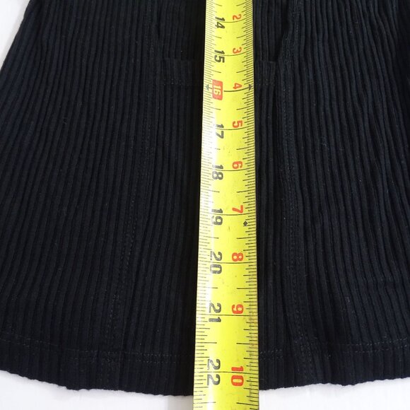 LNA Black Ribbed Mock Neck Long Sleeve Top With Cutout Back Women Size S - Picture 10 of 11